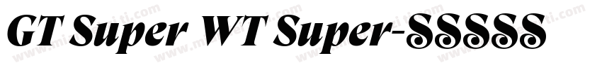 GT Super WT Super字体转换